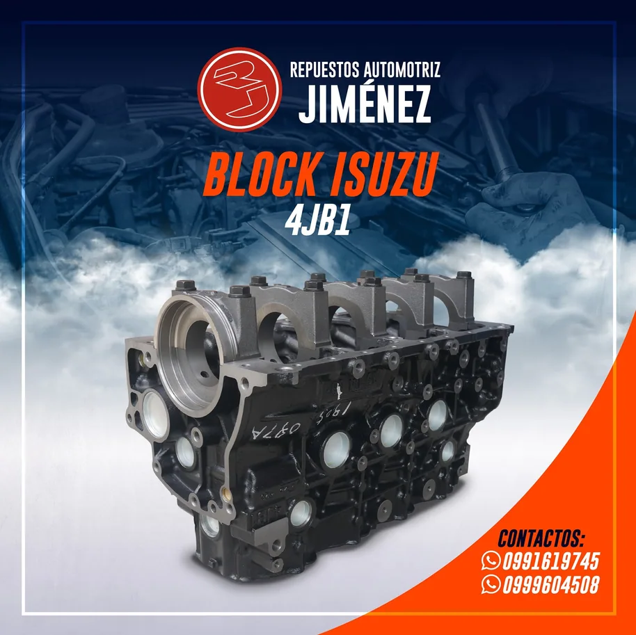 Block Isuzu 4JB1 - Repuestos Automotriz Jiménez Machala