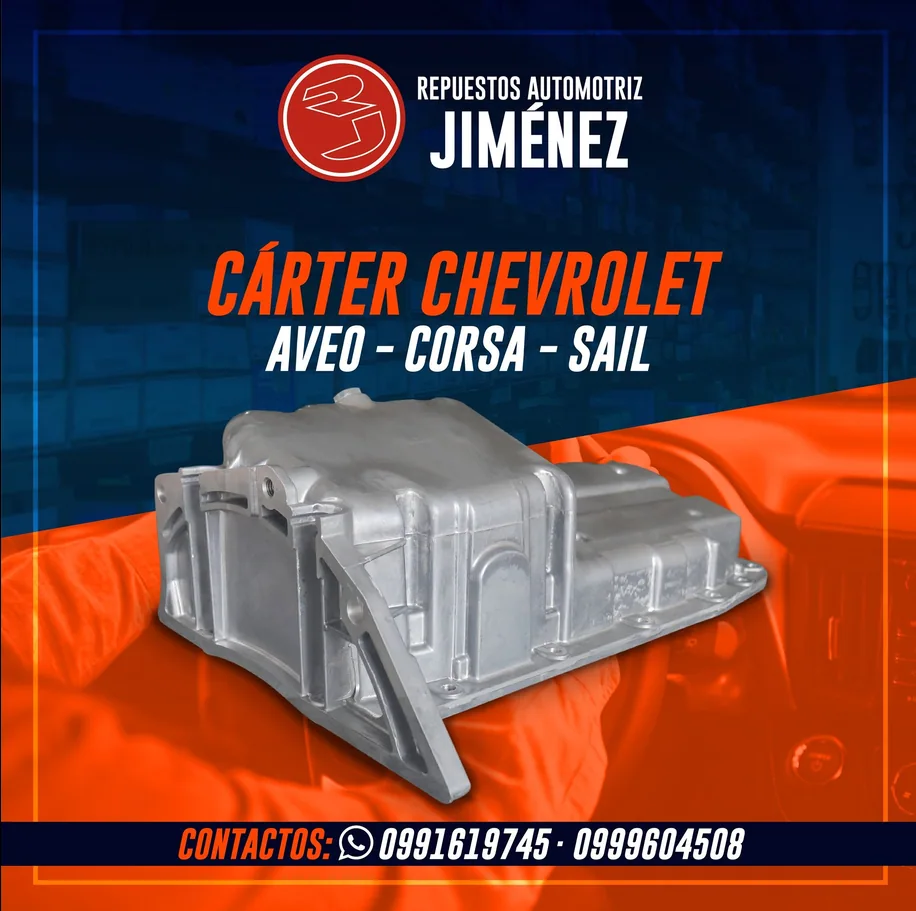 Cárter Chevrolet - Repuestos Automotriz Jiménez Machala