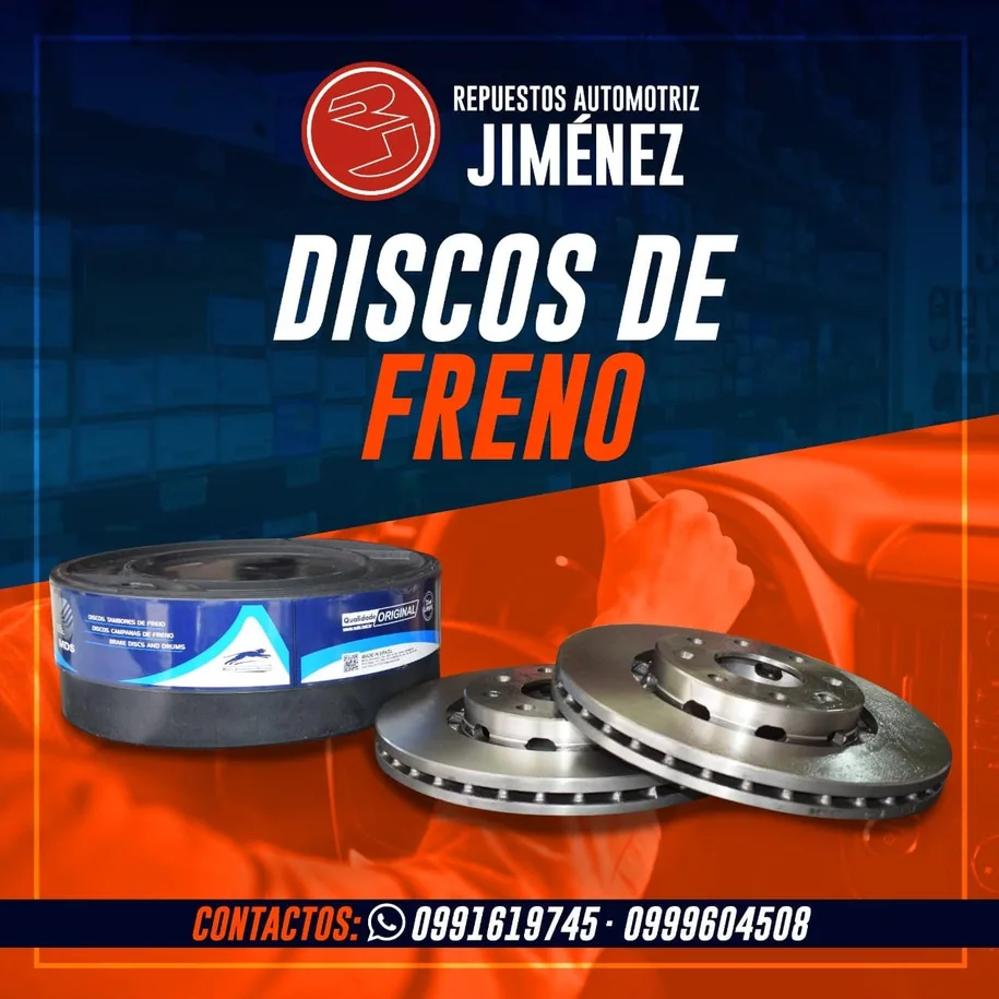 Discos de freno - Repuestos Automotriz Jiménez Machala